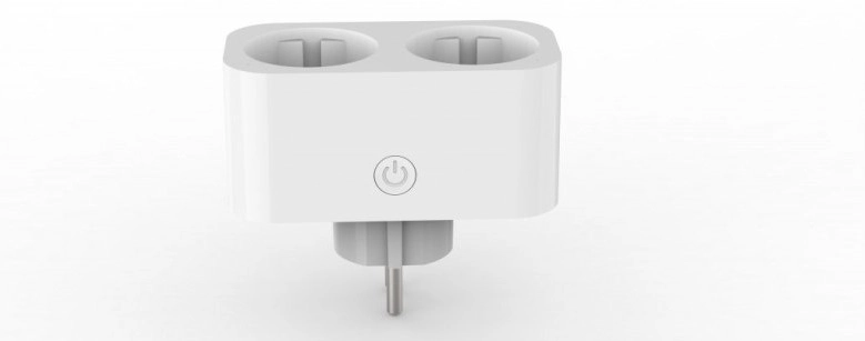 Smart adapter gniazdo 230V WiFi białe podwójne Art