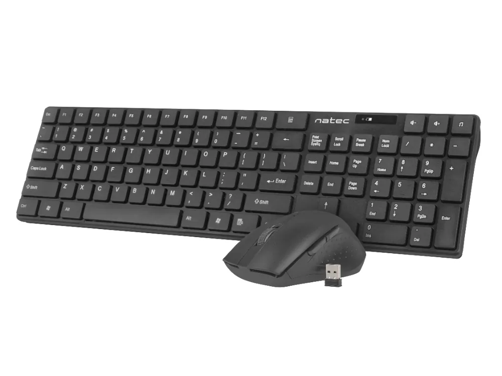 Zestaw bezprzewodowy NATEC STINGRAY US klawiatura + mysz 2.4GHZ