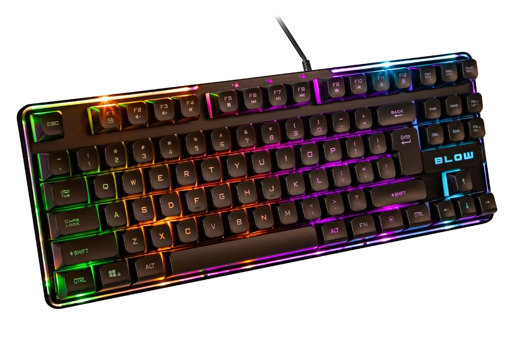 Klawiatura BLOW HEROS USB podświetlenie LED czarna 