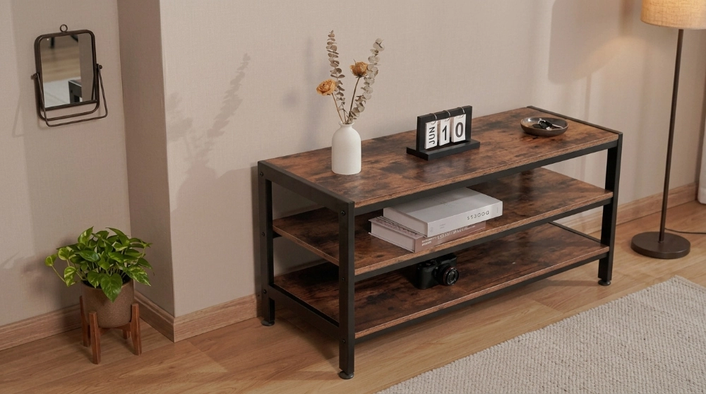 Stolik pod tv, tuner, multimedia 40KG SM-04 ART 140cm 3-półki