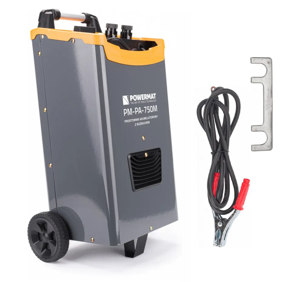Prostownik akumulatorowy z rozruchem 700A 12/24V Powermat PM-PA-750M