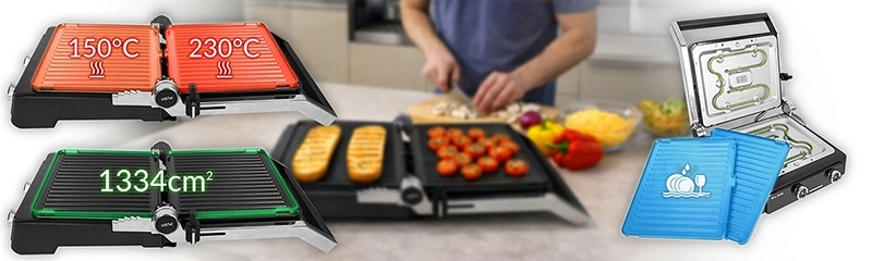 Grill elektryczny BLOW 2500W LED MasterGrill PRO