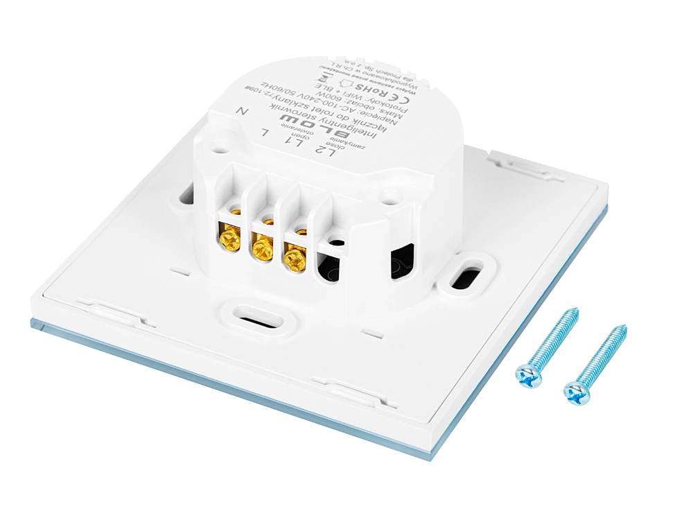 Inteligentny sterownik łącznik do rolet szklany WiFi TUYA