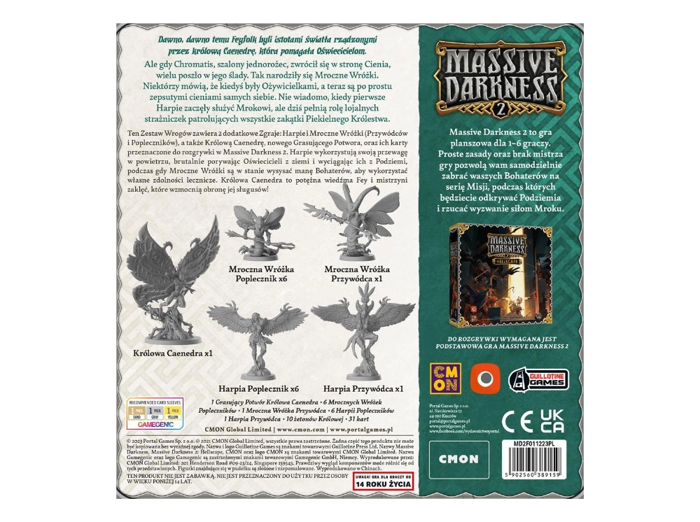 Gra MASSIVE DARKNESS 2: FEYFOLK - Zestaw Rogów - dodatek - Portal Games