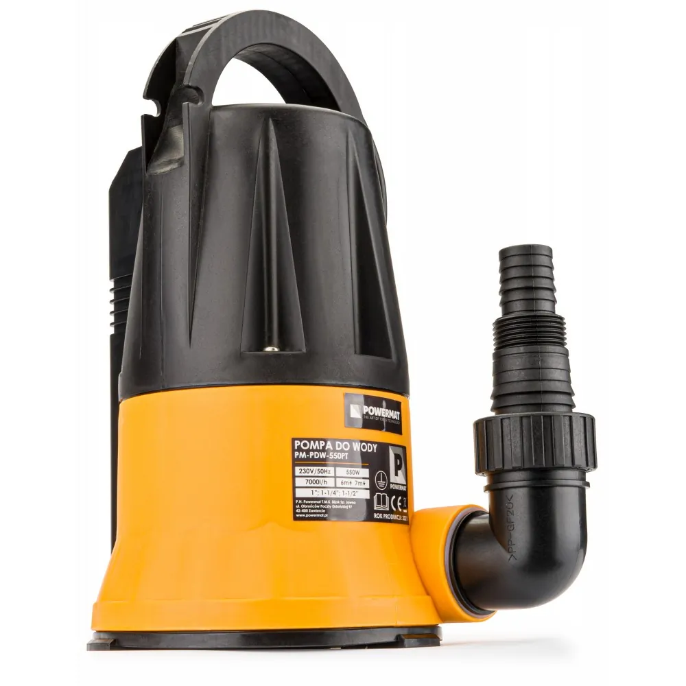 Pompa do wody czystej brudnej elektroda 550W Powermat PM-PDW-550PT