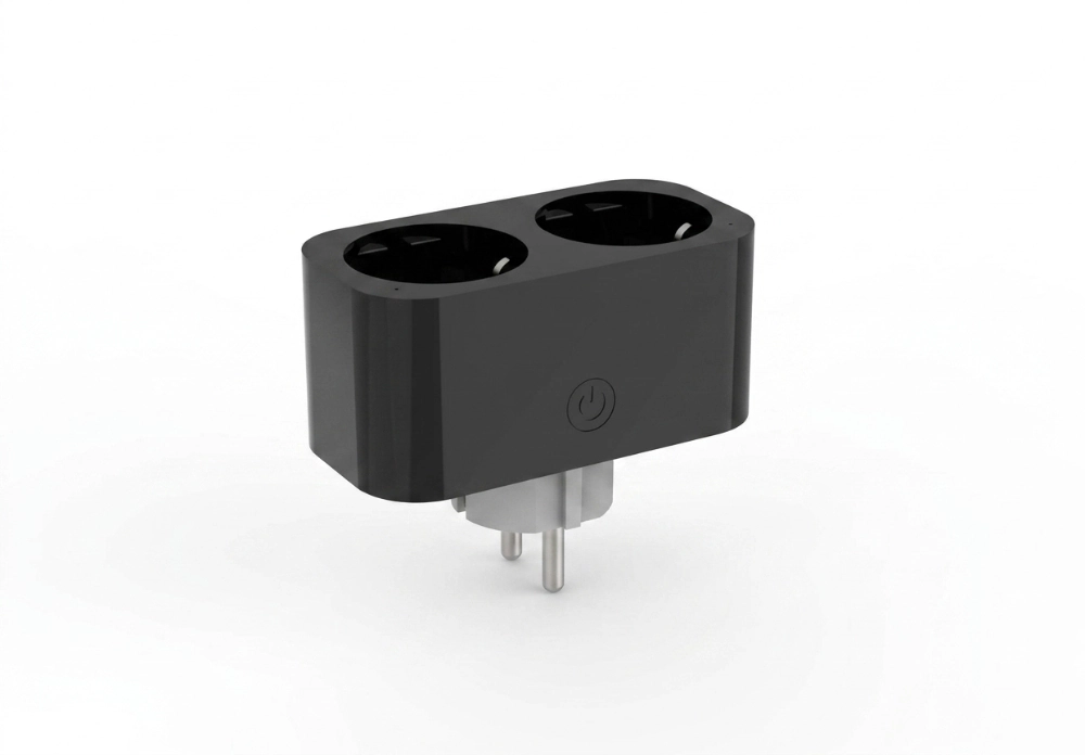 Smart adapter gniazdo 230V WiFi czarne podwójne ART