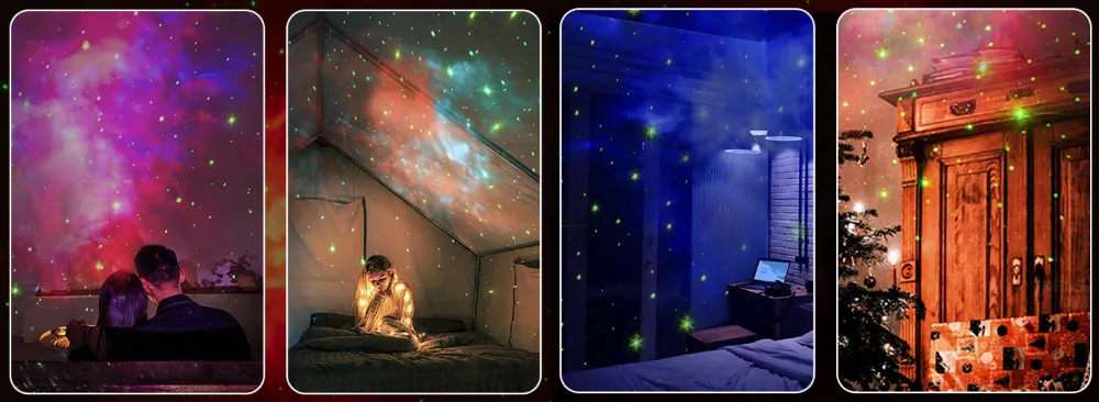 Projektor LED gwiazd-galaktyk astronauta XO CF01