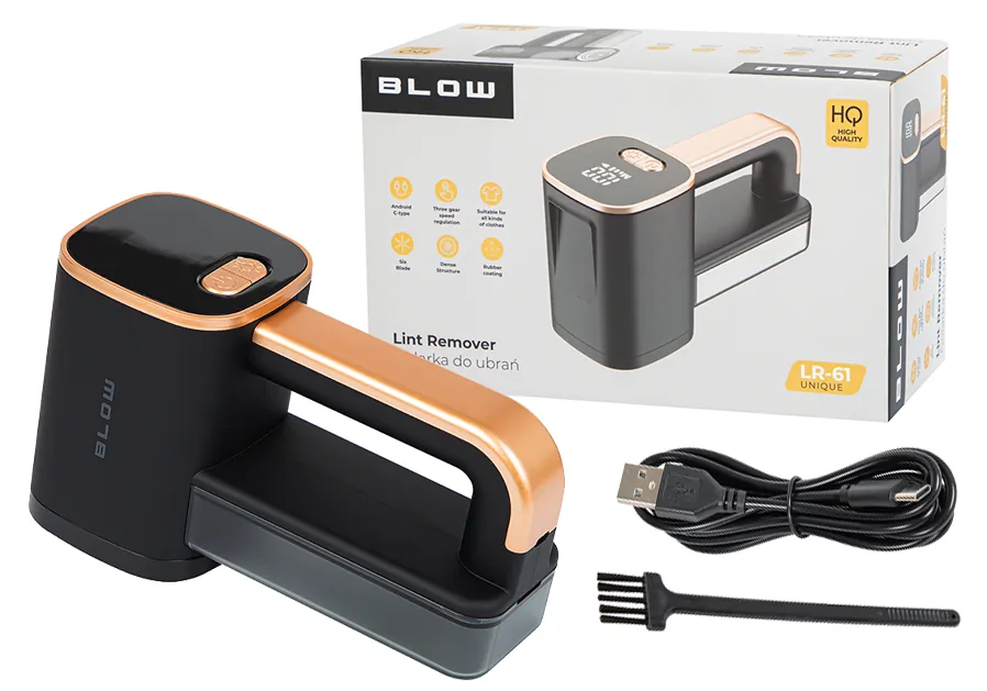 Bezprzewodowa golarka do ubrań BLOW LR-61 z latarką LED