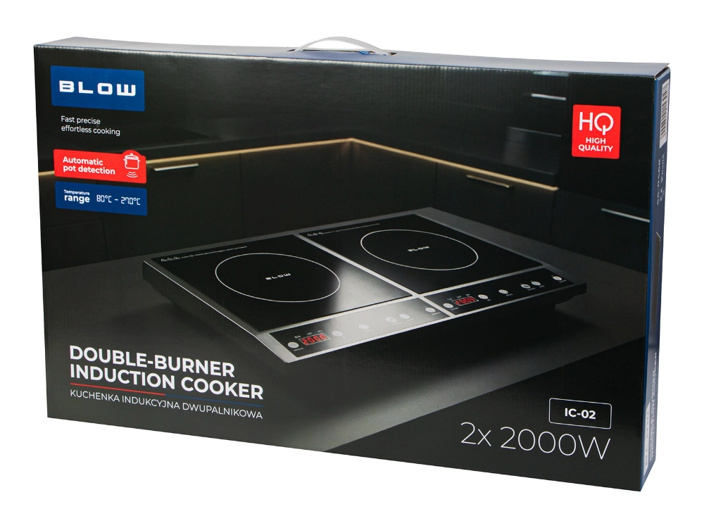 Kuchenka indukcyjna płyta nastawna dwupalnikowa 2000W + 2000W BLOW