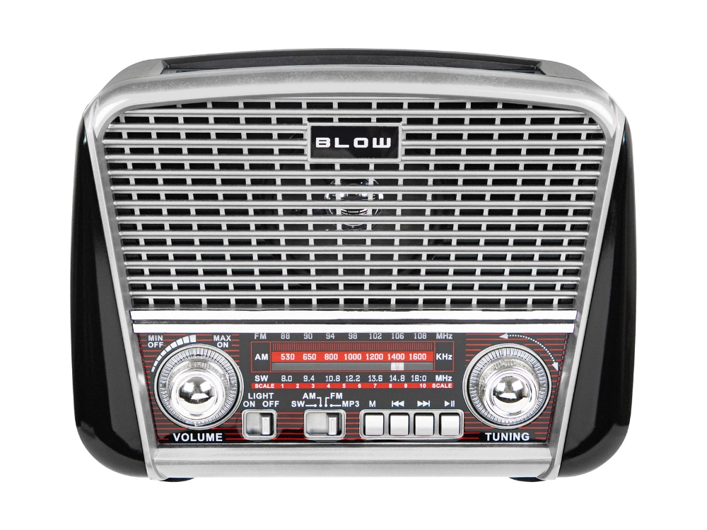 Radio przenośne analogowe AM/FM BT BLOW RA17 solarne srebrne