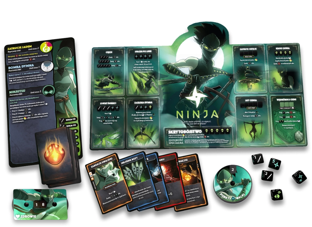 Gra karciana DICE THRONE: DRZEWIEC vs NINJA - Lucky Duck Games