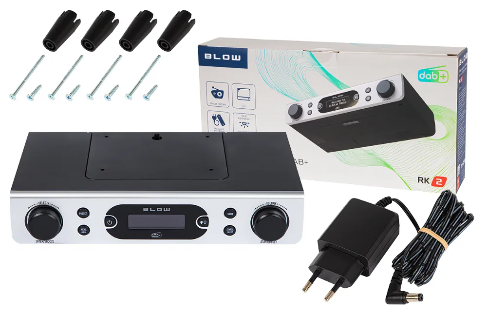 Radio kuchenne FM/DAB+ BLOW RK2 srebrne