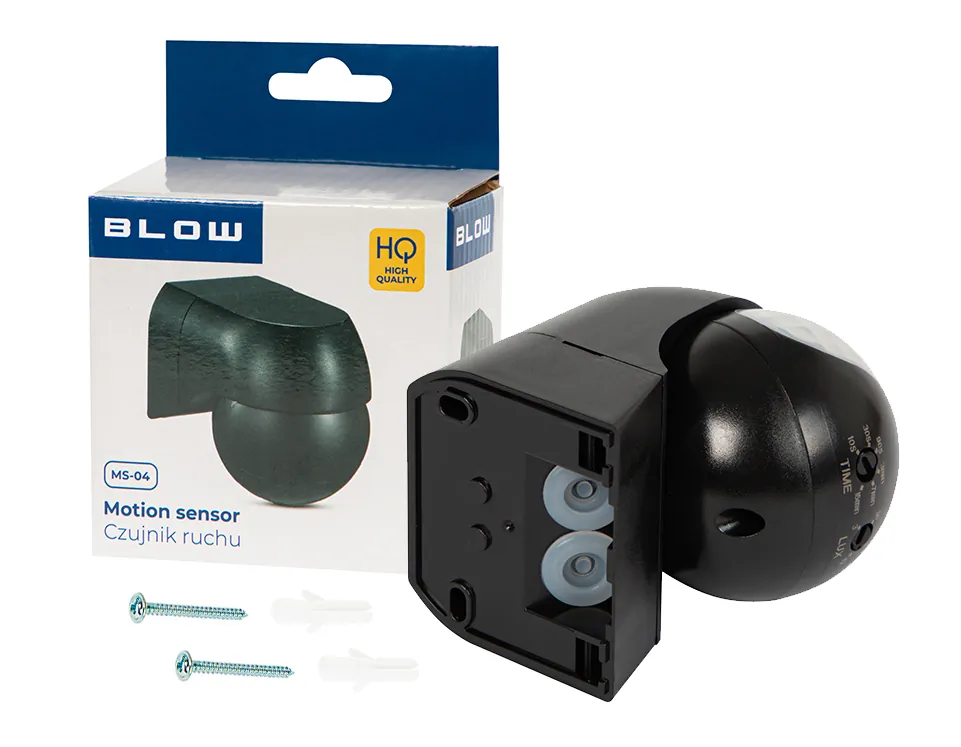Czujnik ruchu 180° BLOW MS-04 czarny