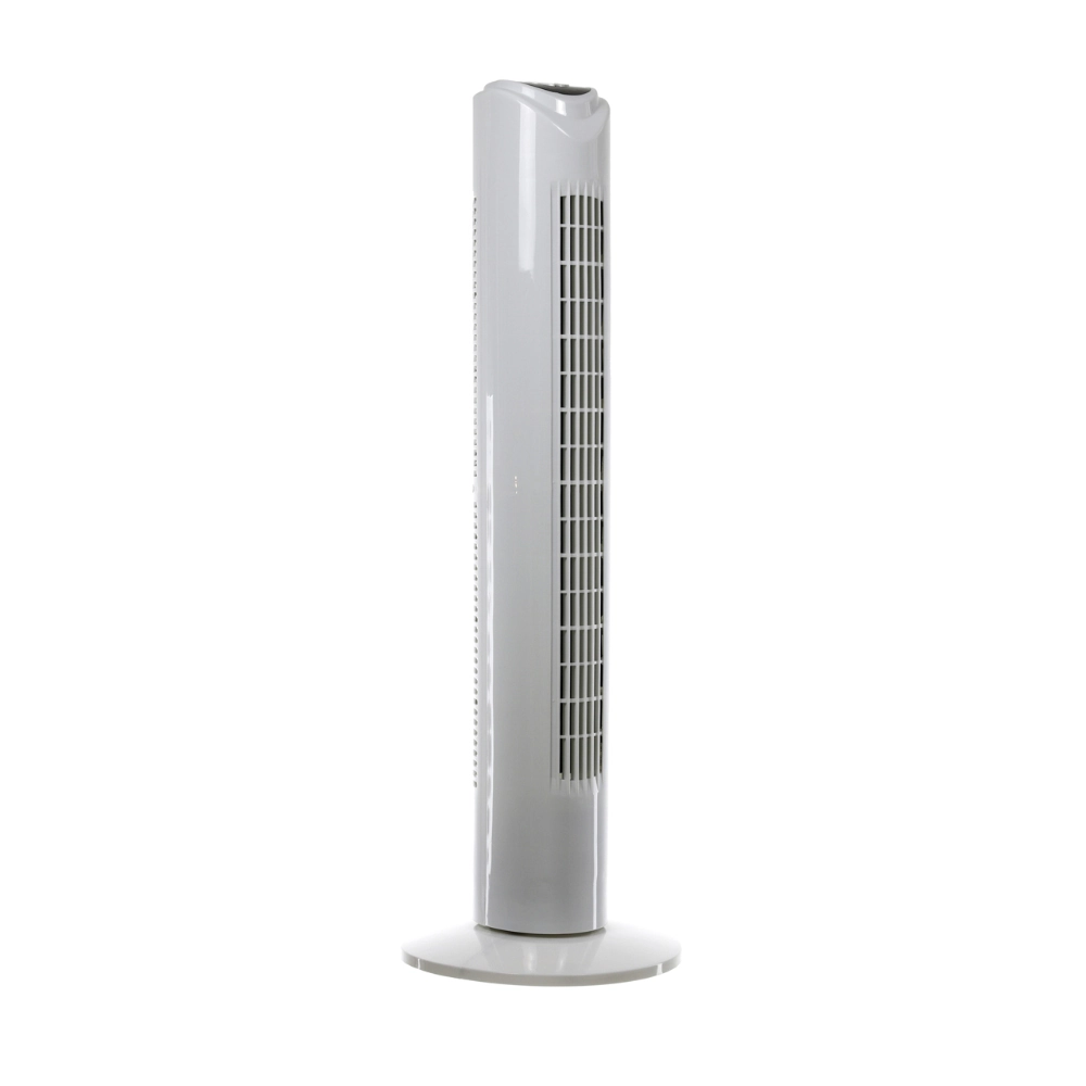 Wentylator kolumnowy 79cm 50W pilot oscylacja timer cichy do biura domu biały