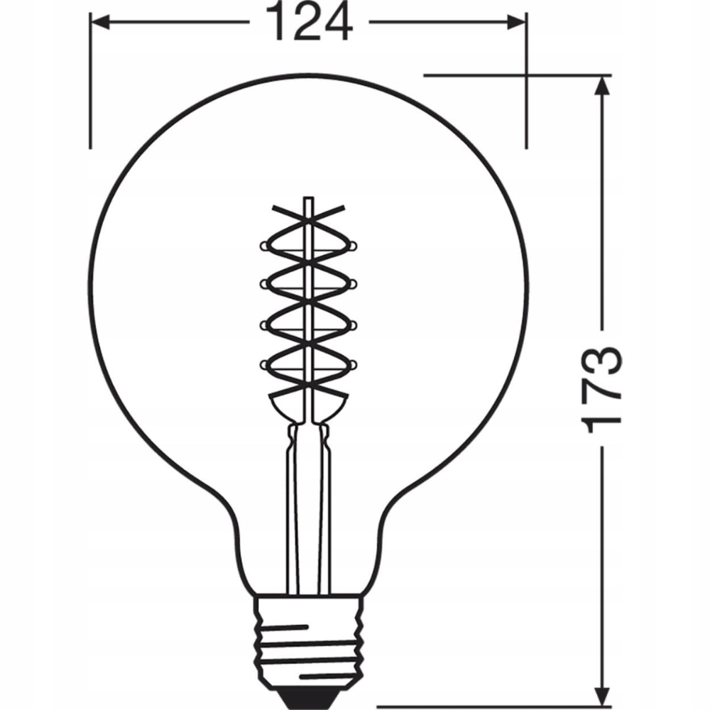 Żarówka retro LED ozdobna filament ściemnialna 7W E27 2200K ciepło biała OSRAM Vintage 1906