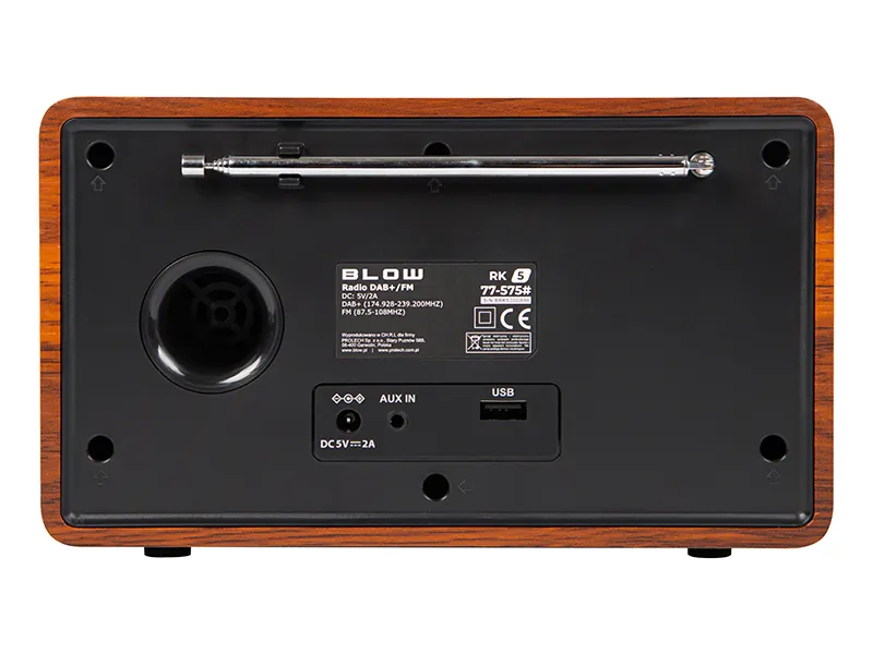 Radio kuchenne FM/DAB+ przenośne BLOW RK5 Bluetooth