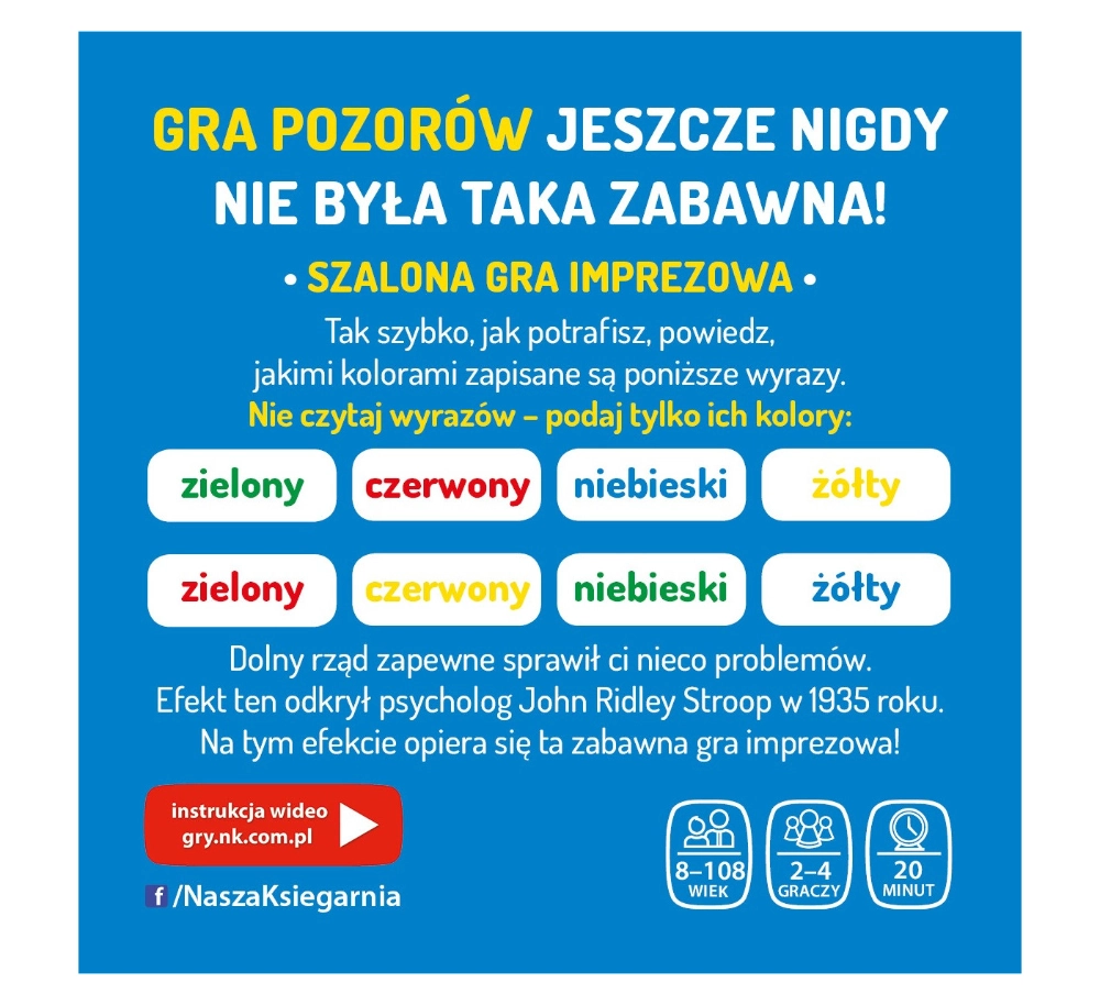 Gra karciana GRA POZORÓW - Nasza Księgarnia