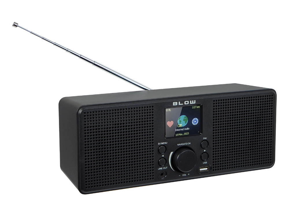 Radio FM sieciowe internetowe WiFi BLOW RI2 USB