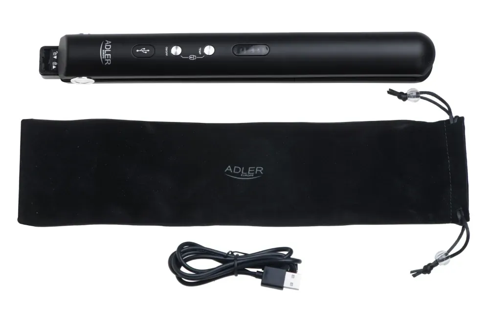 Prostownica bezprzewodowa podróżna USB Adler AD 2327 czarna