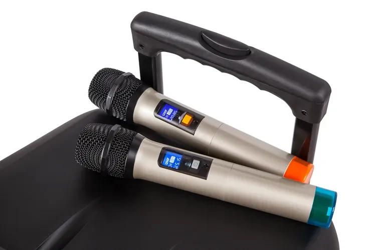 Głośnik aktywna kolumna głośnikowa Bluetooth Krüger&Matz 40W SD USB FM + 2 mikrofony bezprzewodowe + pilot