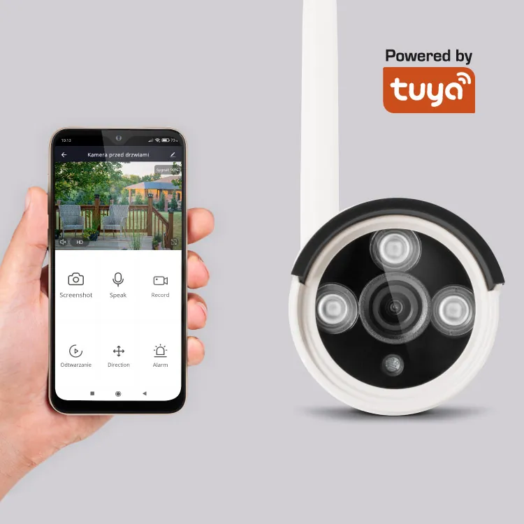 Zestaw do monitoringu WiFi Kruger&Matz Connect C210 Tuya 4x kamera IP zewnętrzna + rejestrator