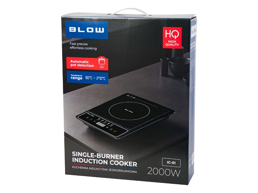 Kuchenka indukcyjna płyta nastawna jednopalnikowa 2000W BLOW