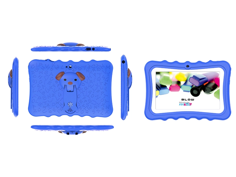 Tablet edukacyjny dla dzieci BLOW KidsTAB7 V2 7 cali 4/32GB 2MP + niebieskie etui