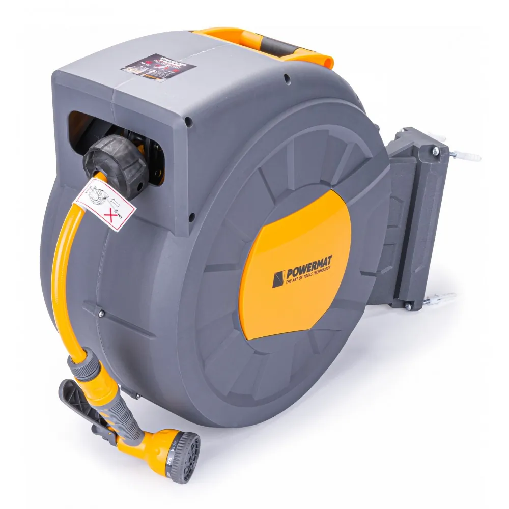 Automatyczny bęben zwijacz z wężem ogrodowym 35m 1/2" Powermat PM-ABNW-35M