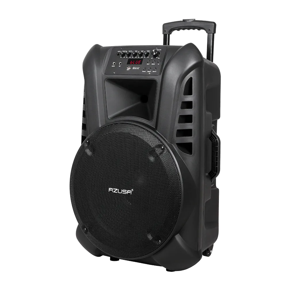 Głośnik kolumna aktywna Bluetooth Azusa 15" 120W SD USB + 2 mikrofony bezprzewodowe + pilot