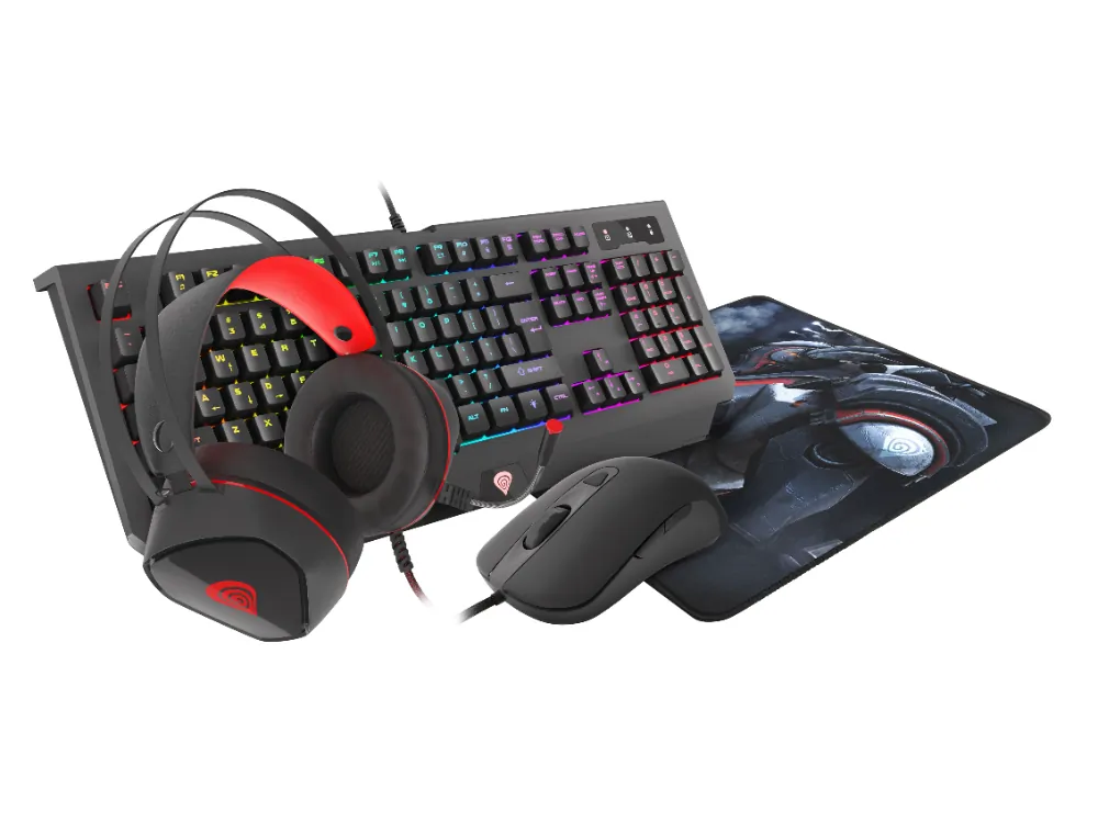 Zestaw dla gracza Genesis COBALT 330 klawiatura gamingowa + mysz słuchawki mata