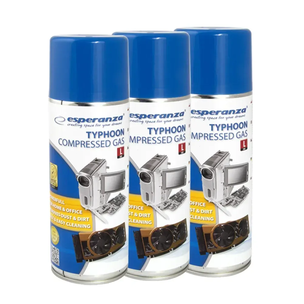 Sprężone powietrze gaz Esperanza 400 ml zestaw 3 szt
