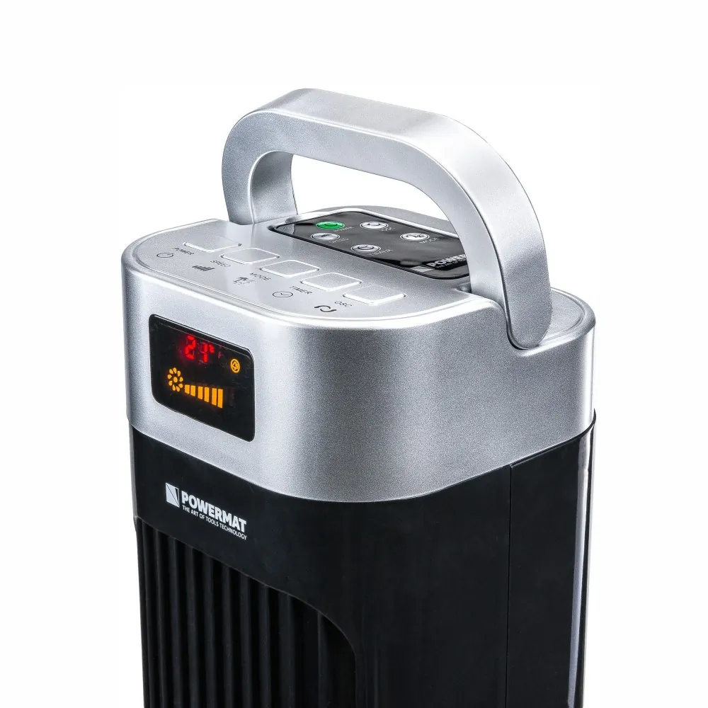 Wentylator kolumnowy 121 cm 90W Powermat Black Tower-120 + pilot