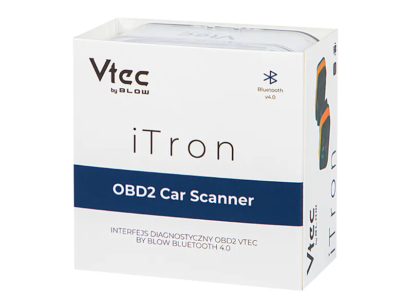 Samochodowy interfejs diagnostyczny OBD2 Vtec iTRON by BLOW BLUETOOTH 4.0