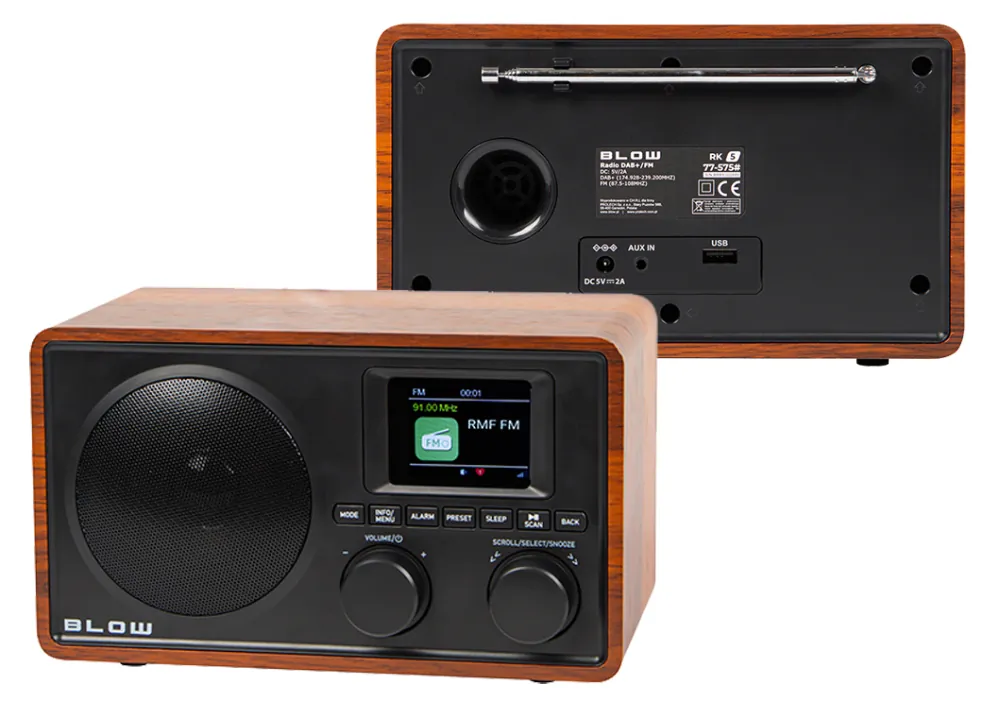 Radio kuchenne FM/DAB+ przenośne BLOW RK5 Bluetooth