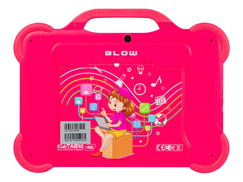 Tablet edukacyjny dla dzieci BLOW KidsTAB10 10'' 4G 4/64GB różowy + etui
