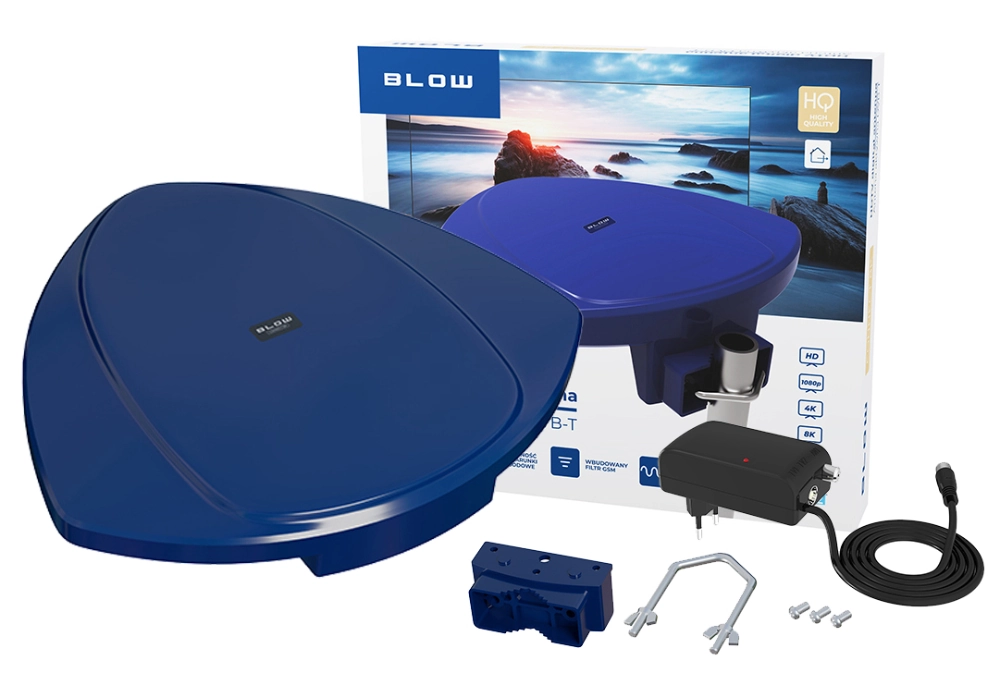 Antena DVB-T Blow CONNECT 8K aktywna zewnętrzna