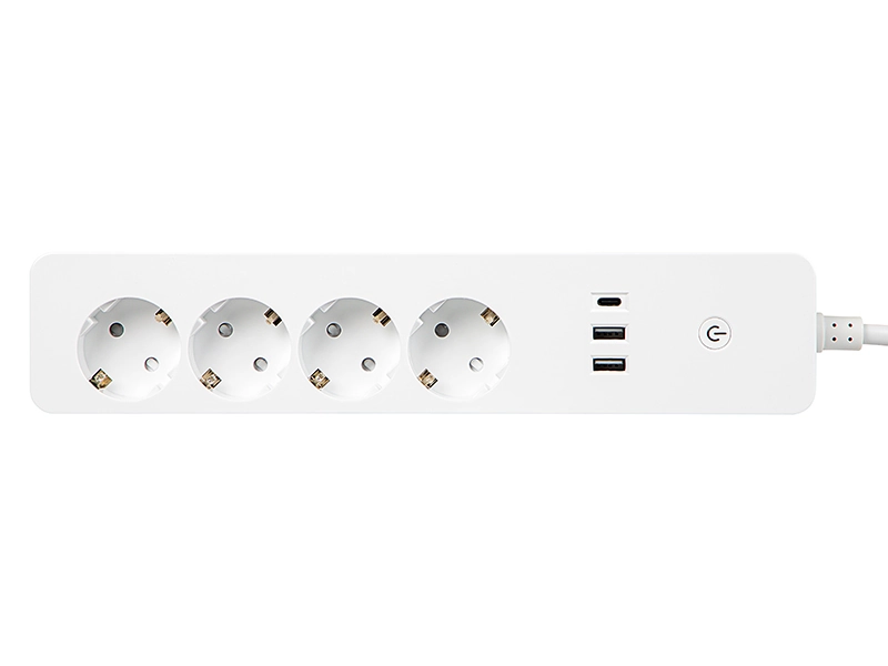 Inteligentna listwa zasilająca Blow 1,5m 2xUSB+USB-C WiFi TUYA - biała