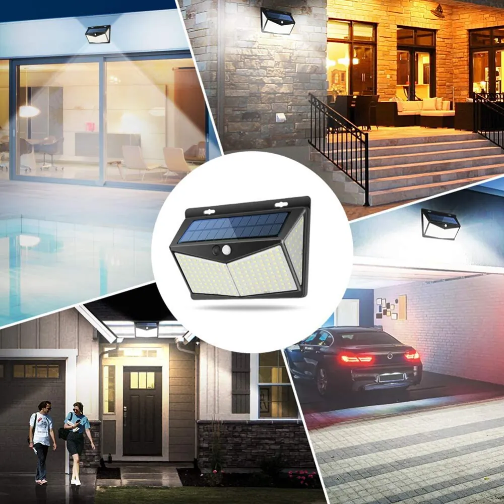 Lampa ścienna solarna LED LTC 40W z czujnikiem ruchu i zmierzchu