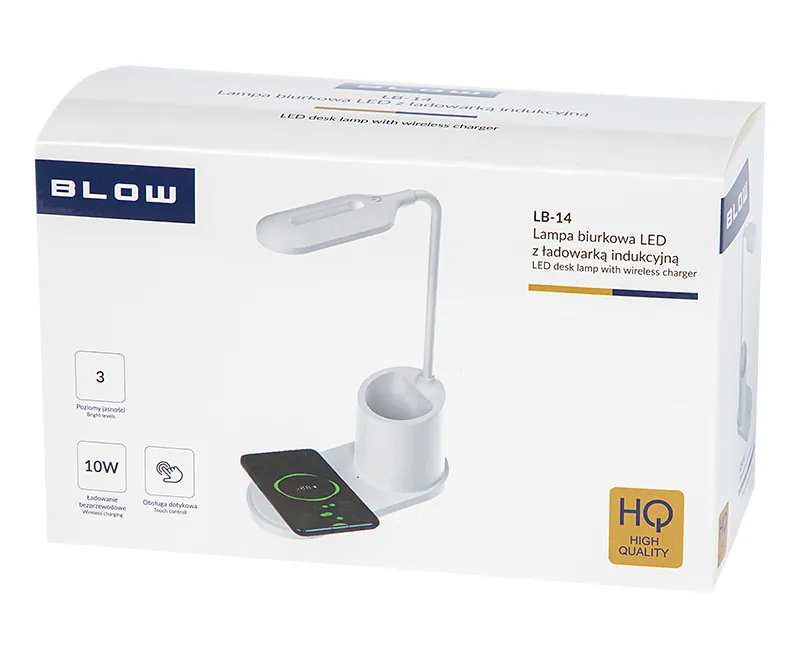 Lampka biurkowa LED BLOW LB-14 z ładowarką indukcyjną