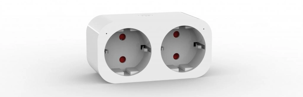 Smart adapter gniazdo 230V WiFi białe podwójne Art
