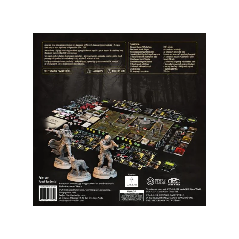 Gra planszowa STALKER CORE box pl (Sundrop) - podstawa - Awaken Realms