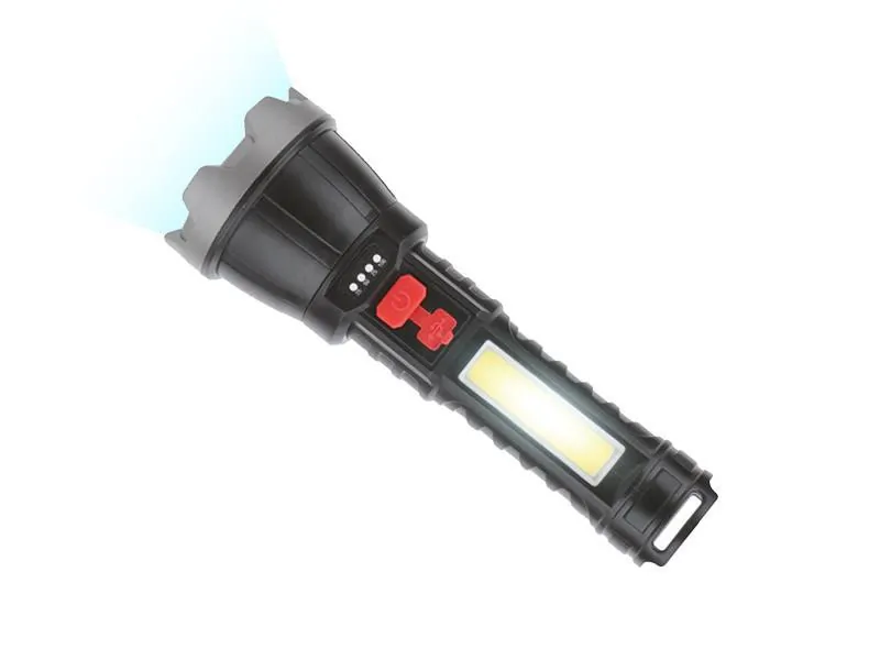 Akumulatorowa latarka ręczna LTC LED 400lm + COB 700lm