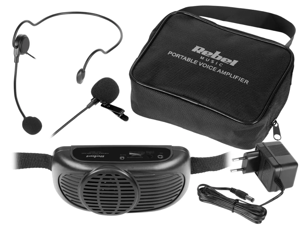 Mikrofon przenośny zestaw nagłośnieniowy Rebel