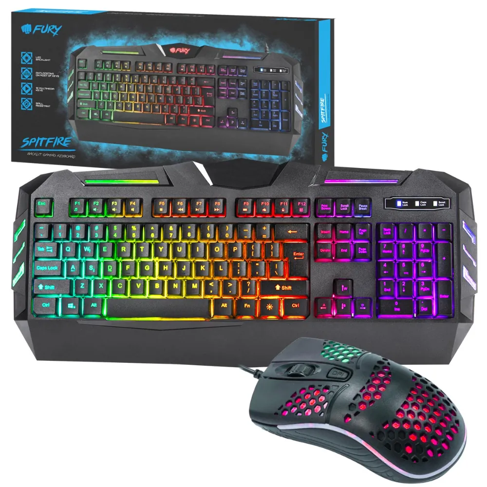 klawiatura fury spitfire zestaw