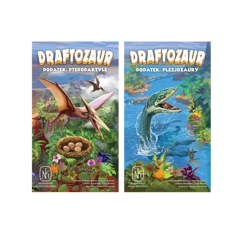 Gra planszowa DRAFTOZAUR - 2 DODATKI Pterodaktyle oraz Plezjozaury