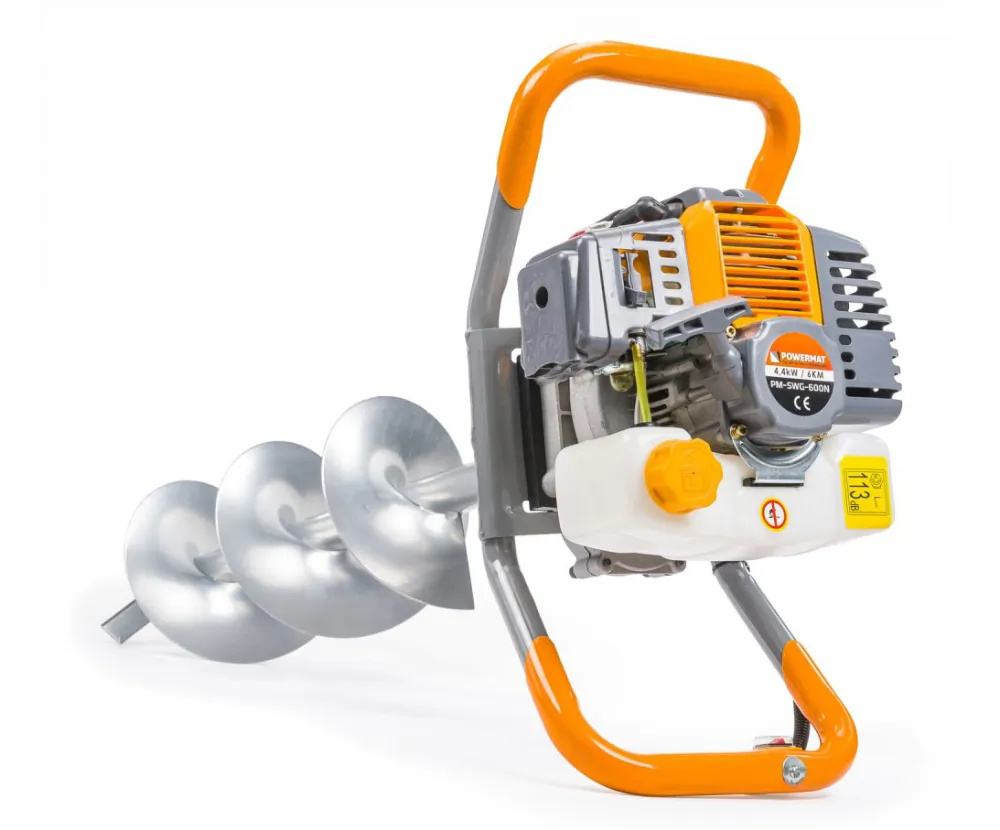 Wiertnica spalinowa 6KM Powermat PM-SWG-600N-3W + 3 wiertła