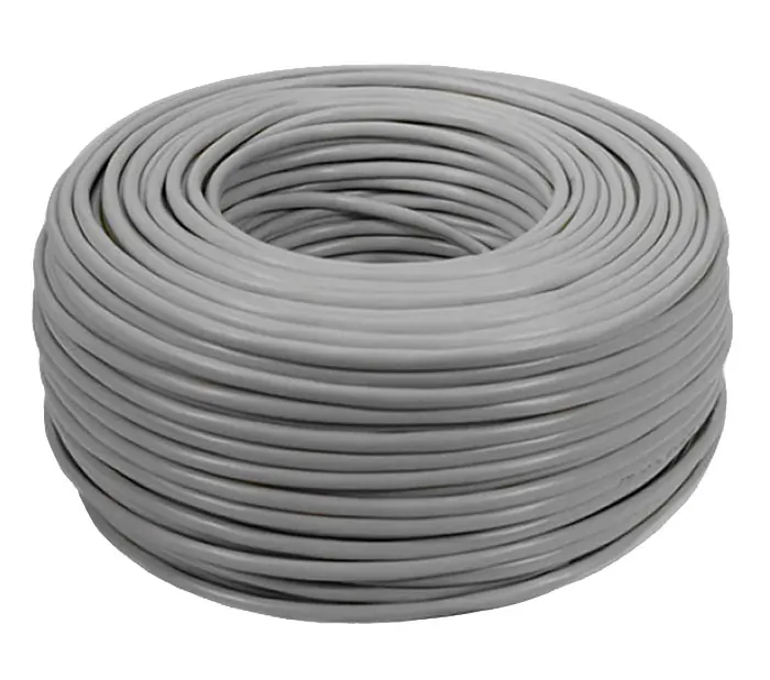 Kabel sieciowy LAN UTP ethernet skrętka RJ45 KAT-5E DRUT CCA szary - 50m