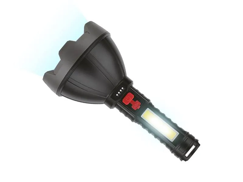 Akumulatorowa latarka ręczna LTC LED 3W 400lm + COB 2W 700lm