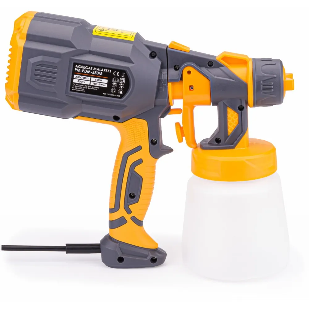 Agregat malarski pistolet do malowania 800ml Powermat PM-PDM-550M + 3 dysze