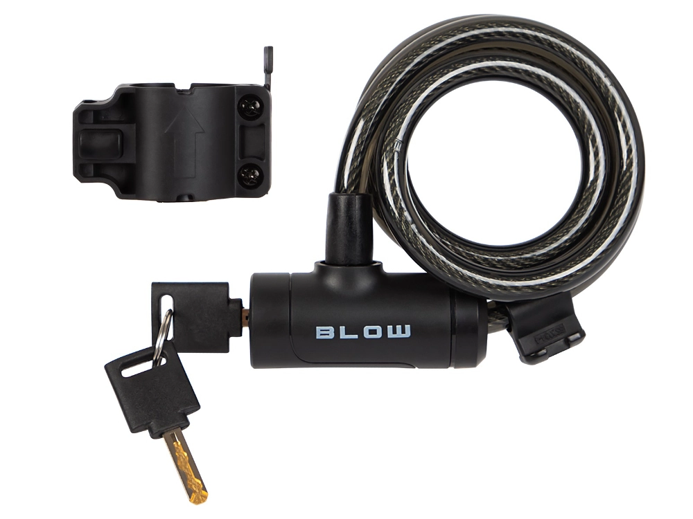 Blokada rowerowa linka 1m+2 kluczyki BLOW